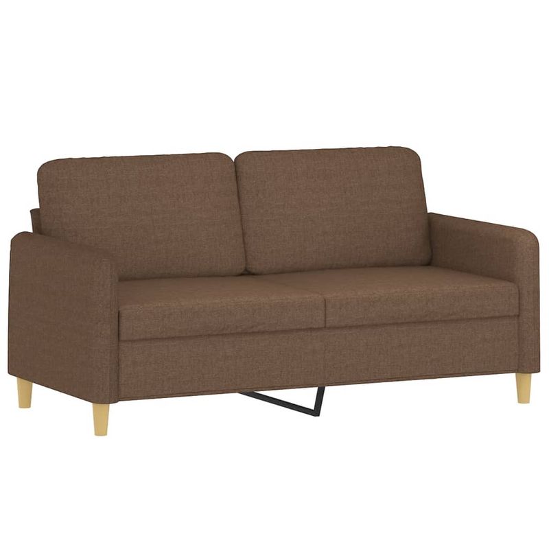 Casa si Gradina - Mobilier - Seturi de mobilier - Seturi living - Set de canapele cu perne, 3 piese, maro, textil - Infinity.ro
