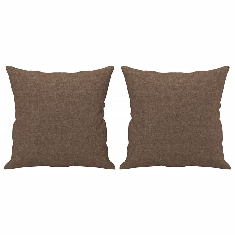 Casa si Gradina - Mobilier - Seturi de mobilier - Seturi living - Set de canapele cu perne, 3 piese, maro, textil - Infinity.ro