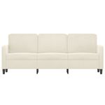 Casa si Gradina - Mobilier - Canapele si coltare - Canapele - Canapea cu 3 locuri, crem, 180 cm, catifea - Infinity.ro