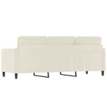 Casa si Gradina - Mobilier - Canapele si coltare - Canapele - Canapea cu 3 locuri, crem, 180 cm, catifea - Infinity.ro