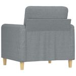 Casa si Gradina - Mobilier - Scaune si fotolii - Fotolii - Fotoliu canapea, gri deschis, 60 cm, material textil - Infinity.ro