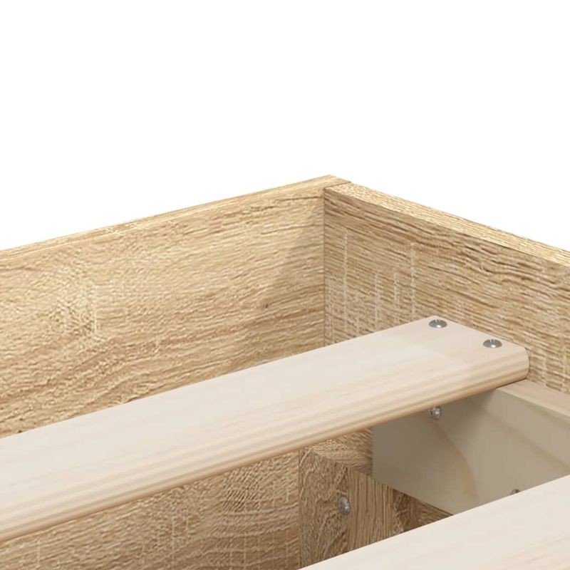 Casa si Gradina - Mobilier - Paturi si accesorii - Paturi - Cadru de pat cu sertare stejar sonoma 120x200 cm lemn prelucrat - Infinity.ro