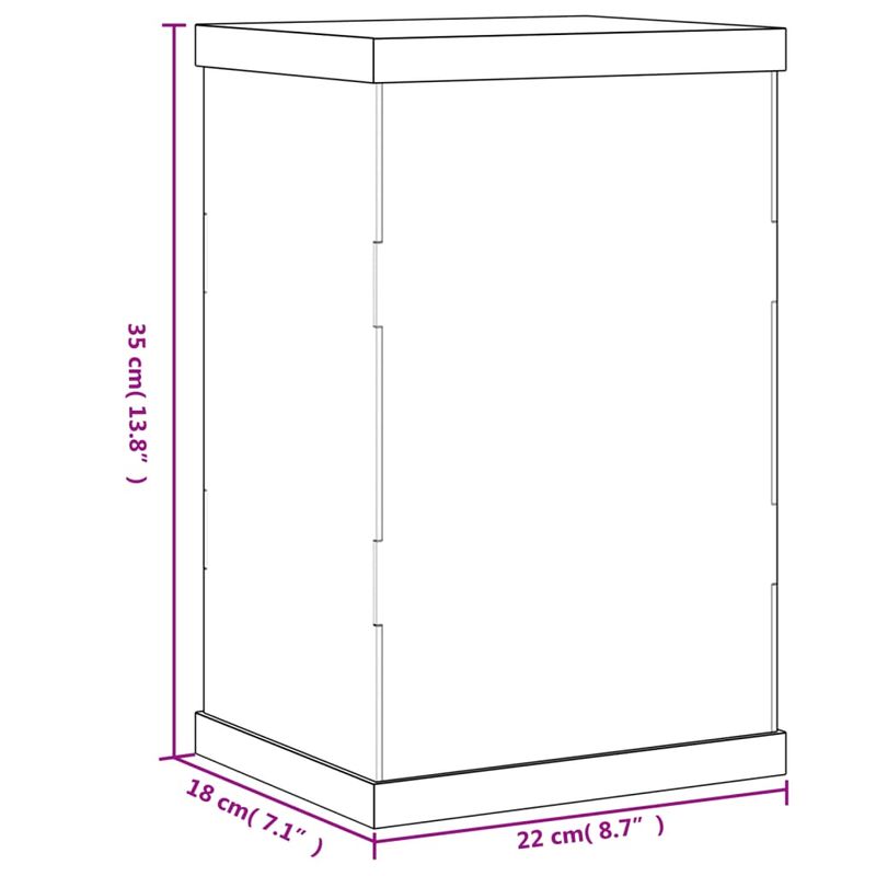 Casa si Gradina - Mobilier - Organizare si depozitare - Cutii depozitare - Cutie de prezentare, transparent, 22x18x35 cm, acril - Infinity.ro