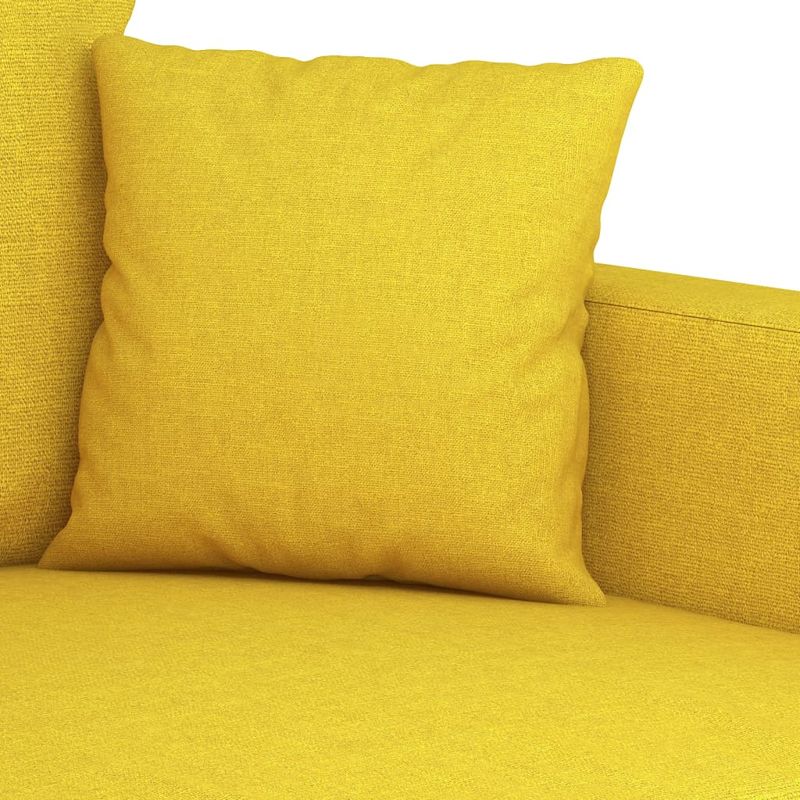 Casa si Gradina - Mobilier - Canapele si coltare - Canapele - Canapea cu 3 locuri, galben deschis, 180 cm, material textil - Infinity.ro