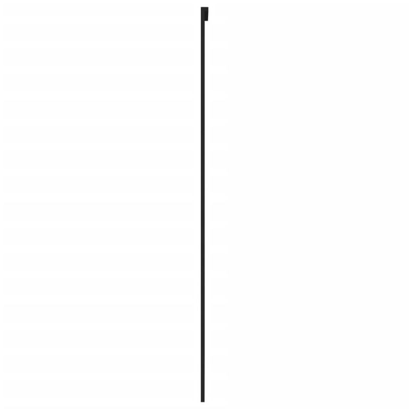 Casa si Gradina - Constructii - Usi interior, exterior si garaj - Usi garaj - Usa glisanta, negru, 90x205 cm, sticla securizata si aluminiu - Infinity.ro