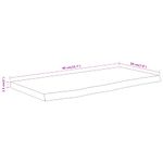 Casa si Gradina - Mobilier - Biblioteci si rafturi - Rafturi - Raft perete 40x20x2,5 cm dreptunghiular lemn acacia margine vie - Infinity.ro