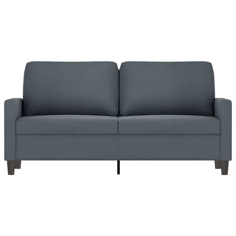 Casa si Gradina - Mobilier - Canapele si coltare - Canapele - Canapea cu 2 locuri, gri inchis, 140 cm, catifea - Infinity.ro