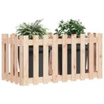 Casa si Gradina - Gradinarit si plante - Plante si ghivece - Ghivece si suporturi - Pat inaltat gradina design gard 100x50x70 cm lemn impregnat pin, pin natural - Infinity.ro
