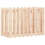 Casa si Gradina - Gradinarit si plante - Plante si ghivece - Ghivece si suporturi - Pat inaltat gradina design gard 100x50x70 cm lemn impregnat pin, pin natural - Infinity.ro