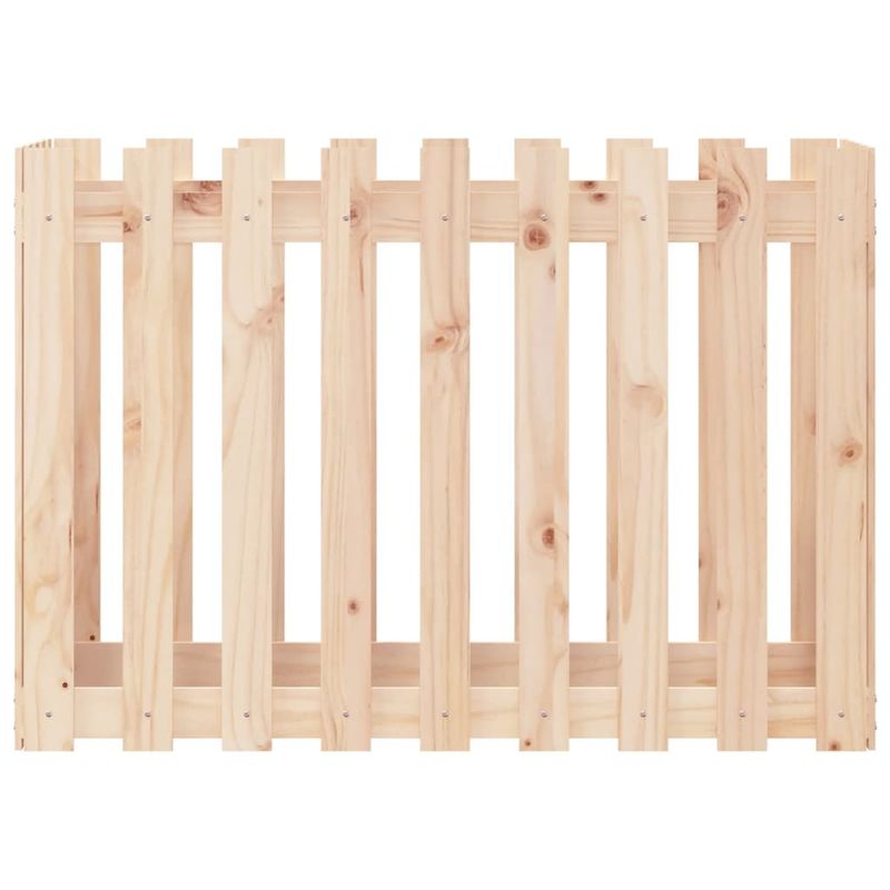 Casa si Gradina - Gradinarit si plante - Plante si ghivece - Ghivece si suporturi - Pat inaltat gradina design gard 100x50x70 cm lemn impregnat pin, pin natural - Infinity.ro