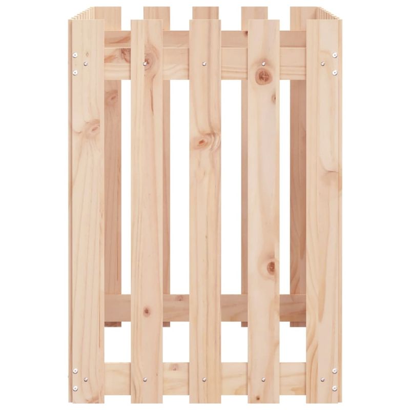Casa si Gradina - Gradinarit si plante - Plante si ghivece - Ghivece si suporturi - Pat inaltat gradina design gard 100x50x70 cm lemn impregnat pin, pin natural - Infinity.ro