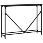 Casa si Gradina - Mobilier - Comode si corpuri - Console - Masuta consola, negru, 102x22,5x75 cm, lemn compozit - Infinity.ro