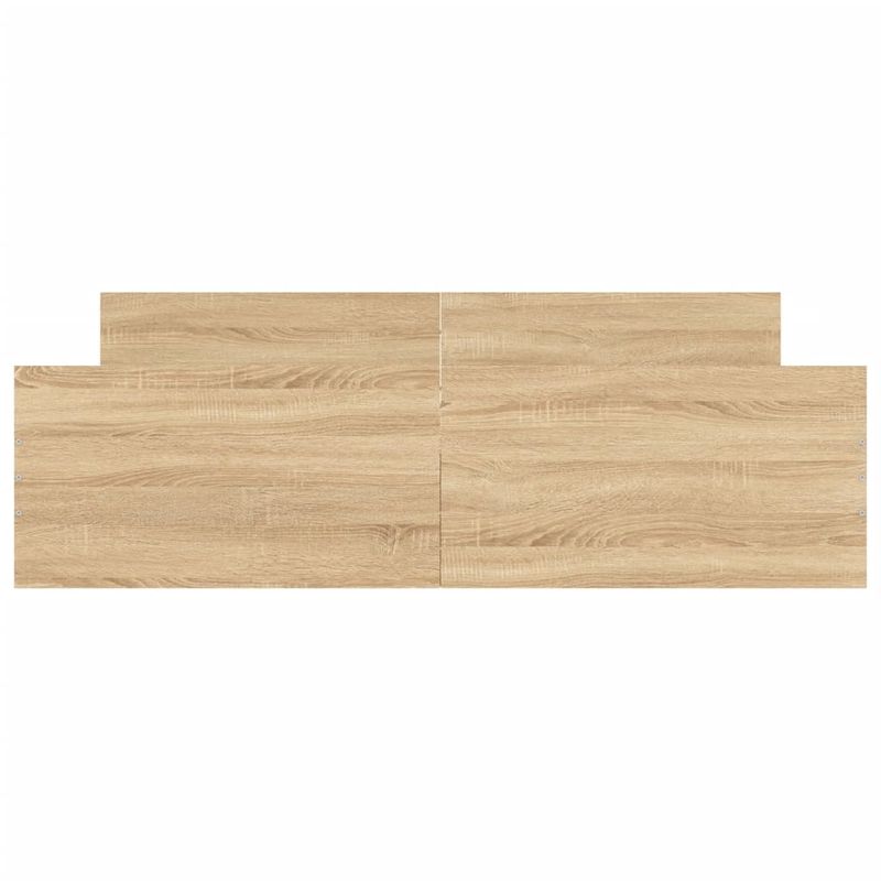 Casa si Gradina - Mobilier - Paturi si accesorii - Paturi - Cadru pat cu tablie la cap/picioare, stejar sonoma, 140x200 cm - Infinity.ro