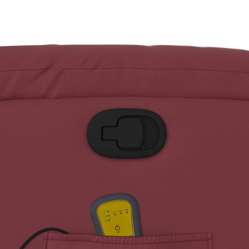 Ingrijire personala si Cosmetice - Sanatate si wellness - Articole wellness - Fotolii de masaj - Fotoliu de masaj rabatabil, rosu vin, piele ecologica - Infinity.ro