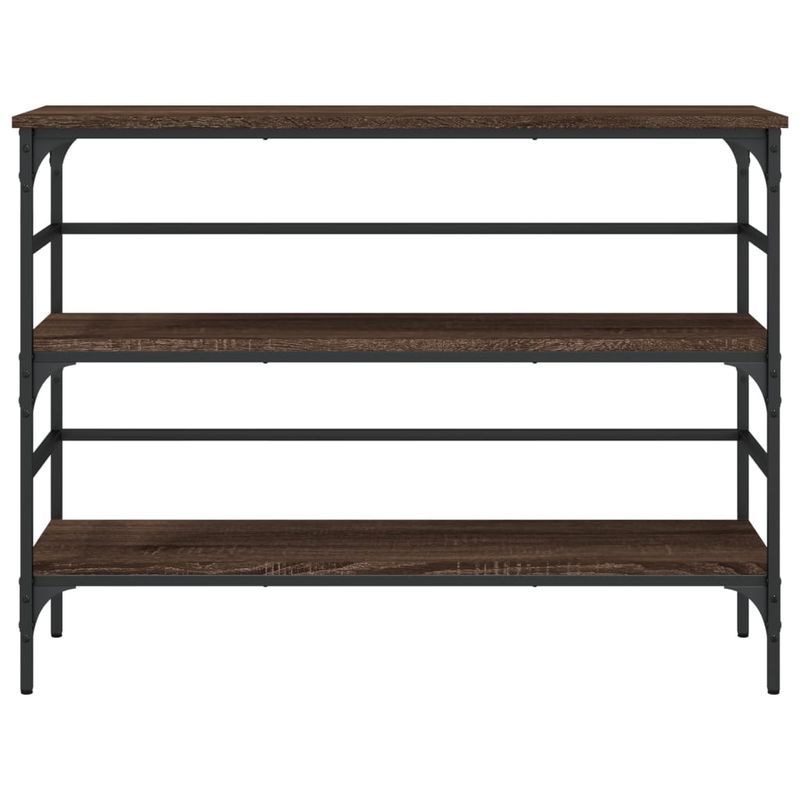 Casa si Gradina - Mobilier - Comode si corpuri - Console - Masuta consola, stejar maro, 100x32x75 cm, lemn prelucrat - Infinity.ro