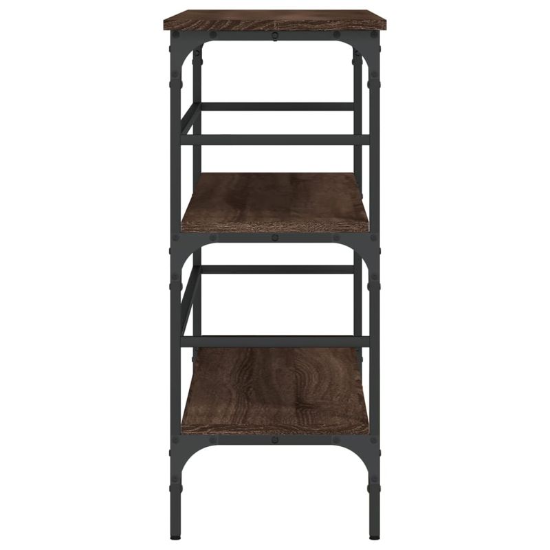 Casa si Gradina - Mobilier - Comode si corpuri - Console - Masuta consola, stejar maro, 100x32x75 cm, lemn prelucrat - Infinity.ro