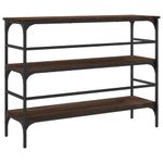 Casa si Gradina - Mobilier - Comode si corpuri - Console - Masuta consola, stejar maro, 100x32x75 cm, lemn prelucrat - Infinity.ro