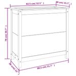 Casa si Gradina - Gradinarit si plante - Plante si ghivece - Ghivece si suporturi - Jardiniera de gradina, maro miere, 82,5x40x78 cm lemn masiv pin - Infinity.ro