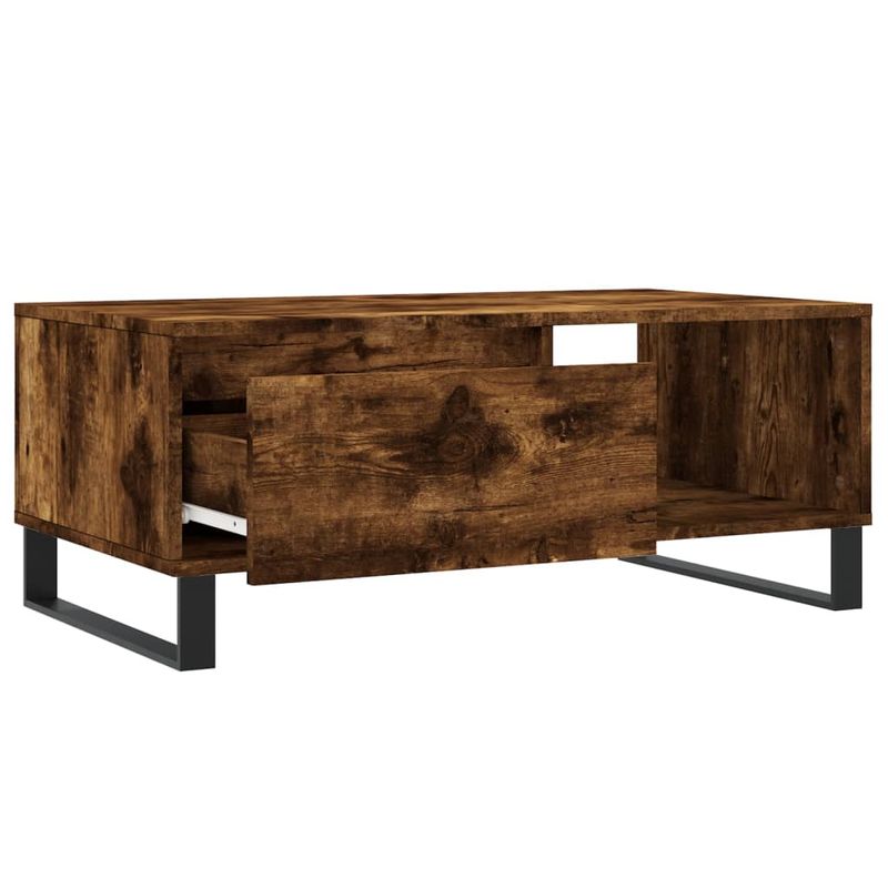 Casa si Gradina - Mobilier - Mese si birouri - Masute de cafea - Masuta de cafea, stejar fumuriu, 90x50x36,5 cm, lemn prelucrat - Infinity.ro