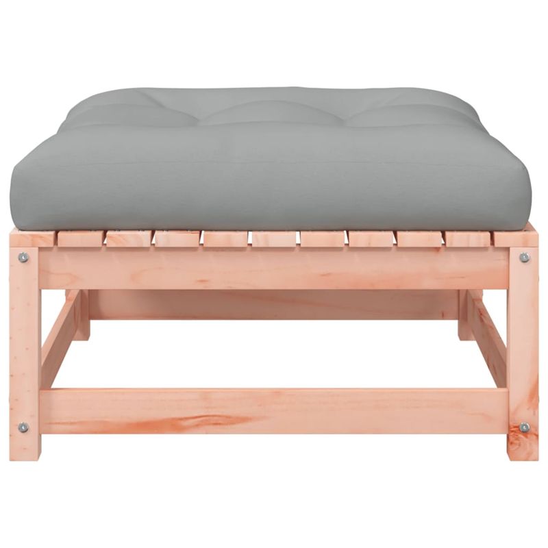 Casa si Gradina - Gradina si terasa - Mobilier exterior - Canapele si fotolii gradina - Canapea de gradina fara cotiere, cu perne și taburete, douglas natural - Infinity.ro