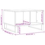 Casa si Gradina - Mobilier - Mese si birouri - Masute de cafea - Masuta de cafea, gri sonoma, 60x50x36,5 cm, lemn compozit - Infinity.ro