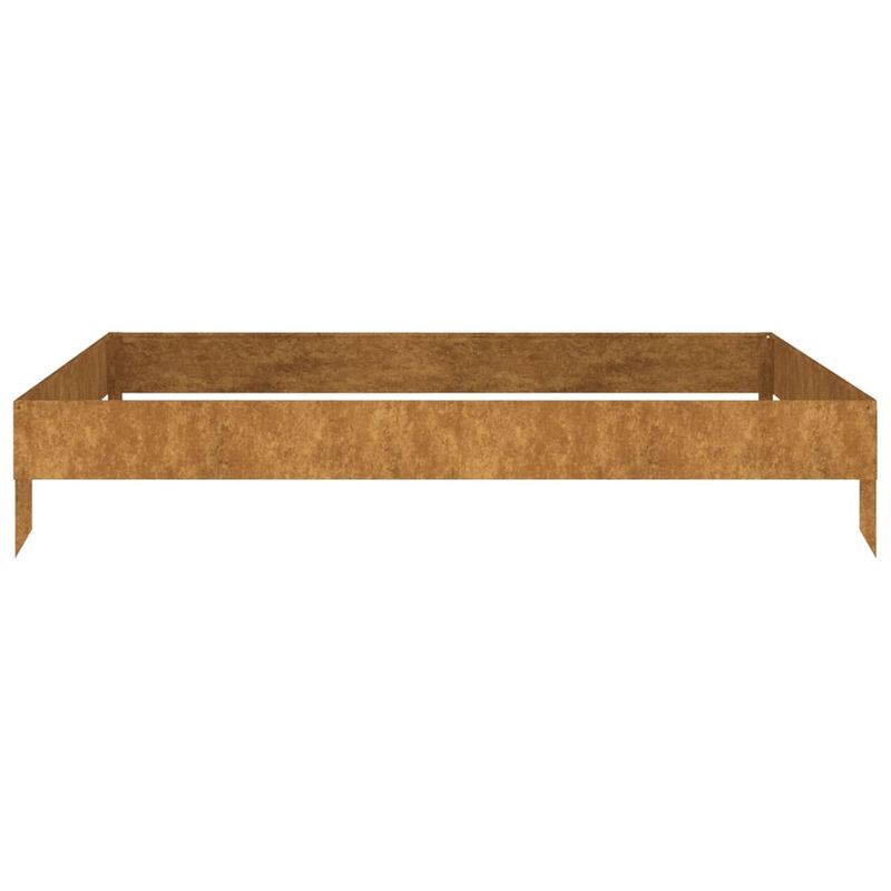 Casa si Gradina - Gradinarit si plante - Plante si ghivece - Ghivece si suporturi - Strat inaltat de gradina, 100x100x18,5 cm, otel corten - Infinity.ro