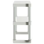 Casa si Gradina - Mobilier - Comode si corpuri - Corpuri bucatarie - Raft cu 2 niveluri masa de lucru, 110x30x35 cm, otel inoxidabil - Infinity.ro