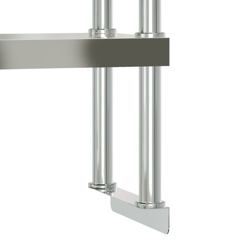 Casa si Gradina - Mobilier - Comode si corpuri - Corpuri bucatarie - Raft cu 2 niveluri masa de lucru, 110x30x35 cm, otel inoxidabil - Infinity.ro
