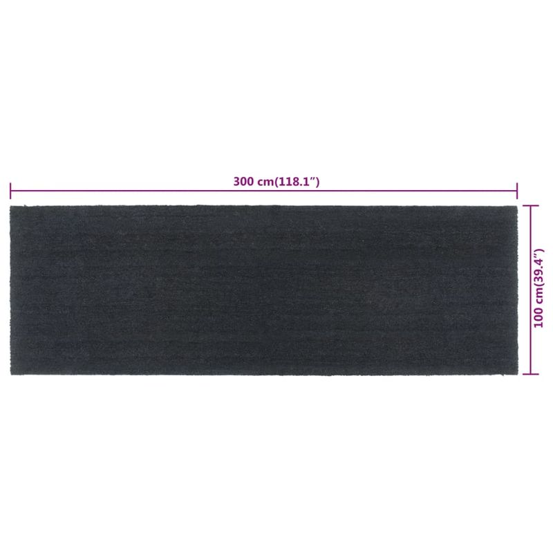 Casa si Gradina - Textile si covoare - Covoare - Covoare casa - Covoras de usa, Gri inchis, 100x300 cm, fibre de cocos - Infinity.ro