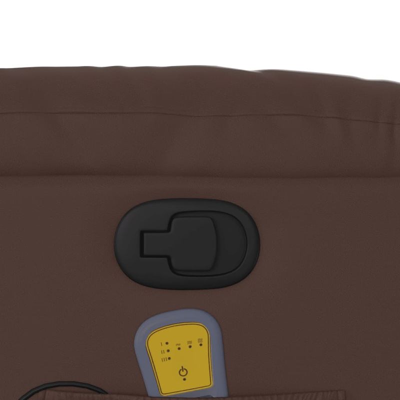 Ingrijire personala si Cosmetice - Sanatate si wellness - Articole wellness - Fotolii de masaj - Fotoliu de masaj rabatabil, maro, piele ecologica - Infinity.ro