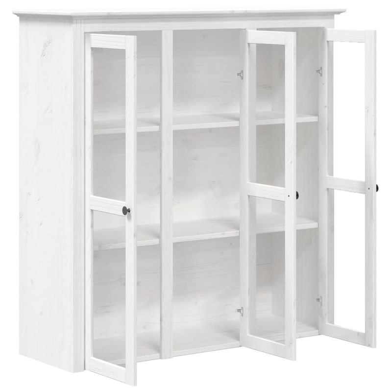 Casa si Gradina - Mobilier - Comode si corpuri - Corpuri bucatarie - Dulap Inalt "BODO", alb, 115,5x43x200,5 cm, lemn masiv de pin - Infinity.ro
