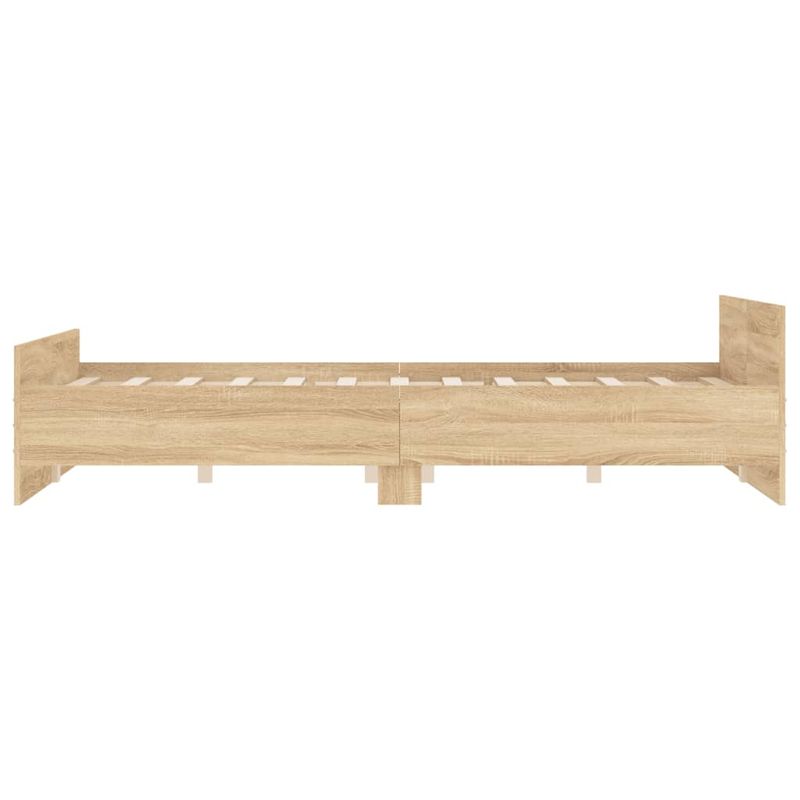 Casa si Gradina - Mobilier - Paturi si accesorii - Paturi - Cadru pat cu tablie la cap/picioare, stejar sonoma, 120x190 cm - Infinity.ro