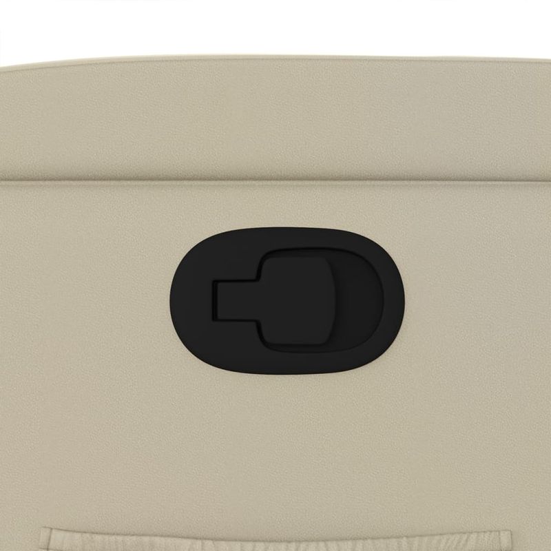 Casa si Gradina - Mobilier - Scaune si fotolii - Fotolii - Fotoliu rabatabil cu ridicare, crem, piele ecologica - Infinity.ro