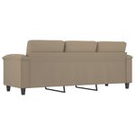 Casa si Gradina - Mobilier - Canapele si coltare - Canapele - Canapea cu 3 locuri, gri taupe, 180 cm, tesatura microfibra - Infinity.ro