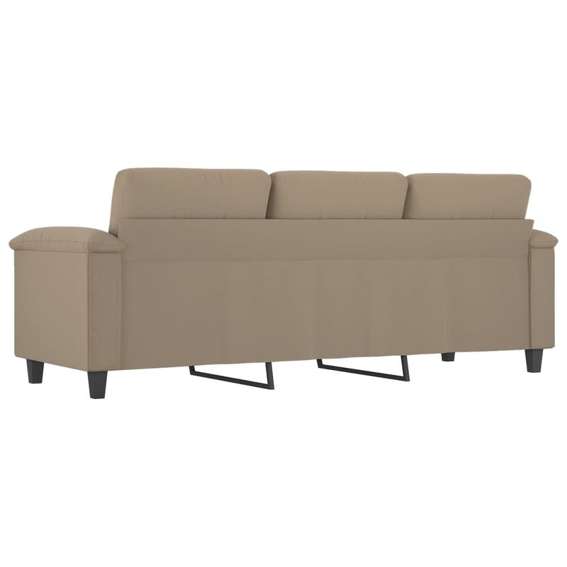 Casa si Gradina - Mobilier - Canapele si coltare - Canapele - Canapea cu 3 locuri, gri taupe, 180 cm, tesatura microfibra - Infinity.ro