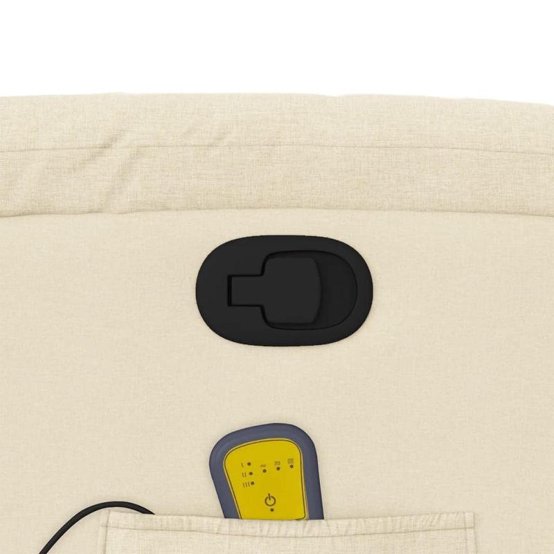 Ingrijire personala si Cosmetice - Sanatate si wellness - Articole wellness - Fotolii de masaj - Fotoliu masaj rabatabil cu ridicare, crem, material textil - Infinity.ro