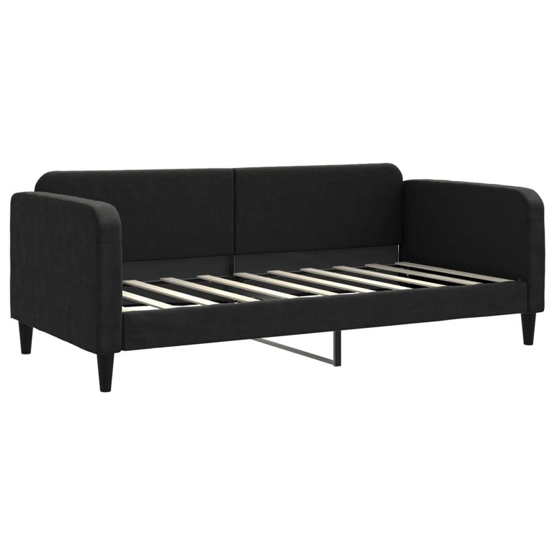 Casa si Gradina - Mobilier - Paturi si accesorii - Paturi - Pat de zi cu extensie, negru, 90x190 cm, textil - Infinity.ro