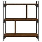 Casa si Gradina - Mobilier - Biblioteci si rafturi - Biblioteci - Biblioteca cu 3 niveluri, stejar maro 76x32x88 cm lemn compozit - Infinity.ro