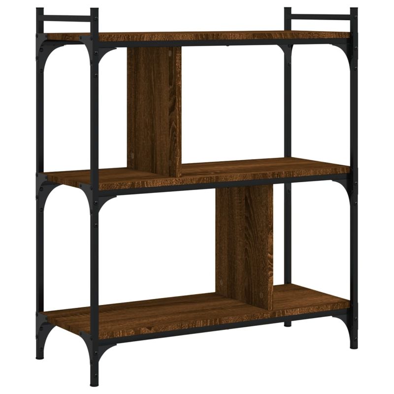 Casa si Gradina - Mobilier - Biblioteci si rafturi - Biblioteci - Biblioteca cu 3 niveluri, stejar maro 76x32x88 cm lemn compozit - Infinity.ro