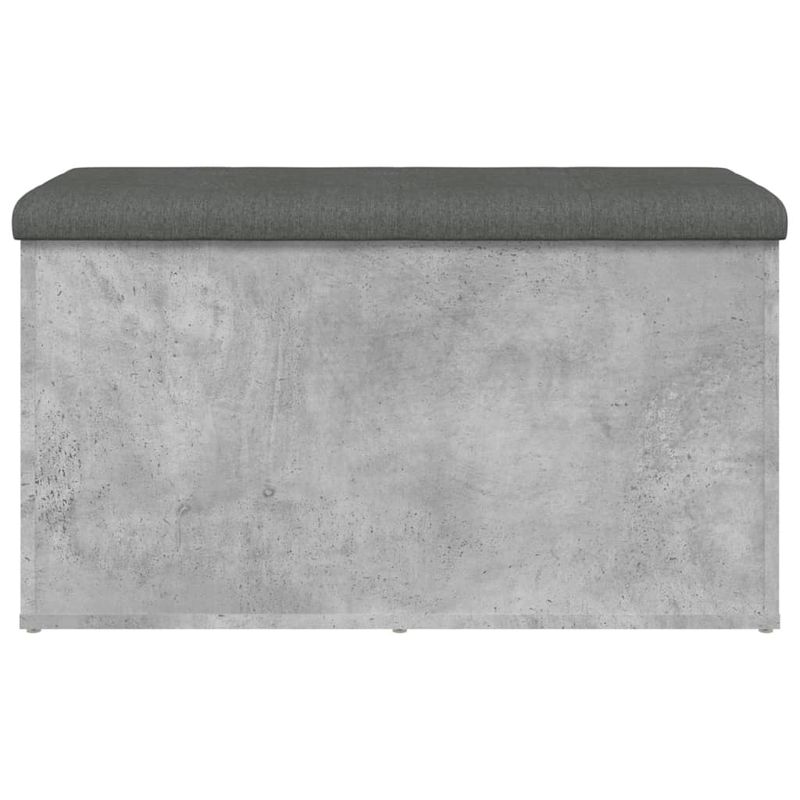 Casa si Gradina - Mobilier - Canapele si coltare - Banchete - Banca de depozitare, gri beton, 82x42x45 cm, lemn prelucrat - Infinity.ro