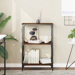 Casa si Gradina - Mobilier - Biblioteci si rafturi - Biblioteci - Biblioteca 3 niveluri, stejar maro 59x35x90,5cm, lemn prelucrat - Infinity.ro