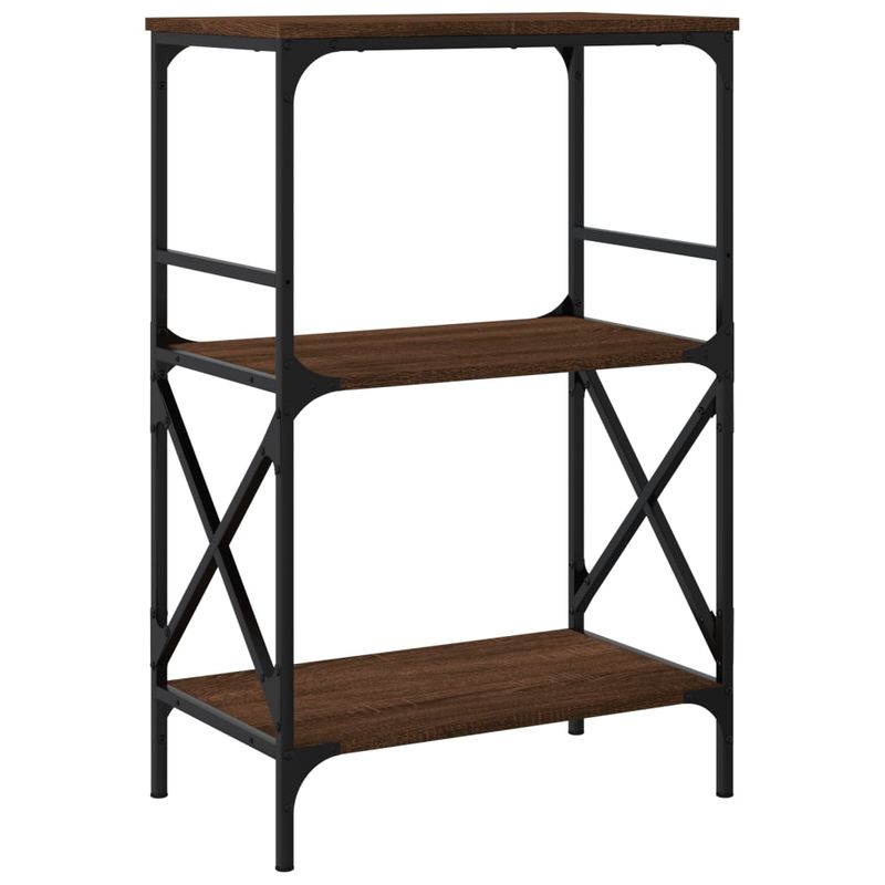 Casa si Gradina - Mobilier - Biblioteci si rafturi - Biblioteci - Biblioteca 3 niveluri, stejar maro 59x35x90,5cm, lemn prelucrat - Infinity.ro