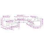 Casa si Gradina - Mobilier - Seturi de mobilier - Seturi living - Set de canapele cu perne, 4 piese, gri inchis, microfibra - Infinity.ro