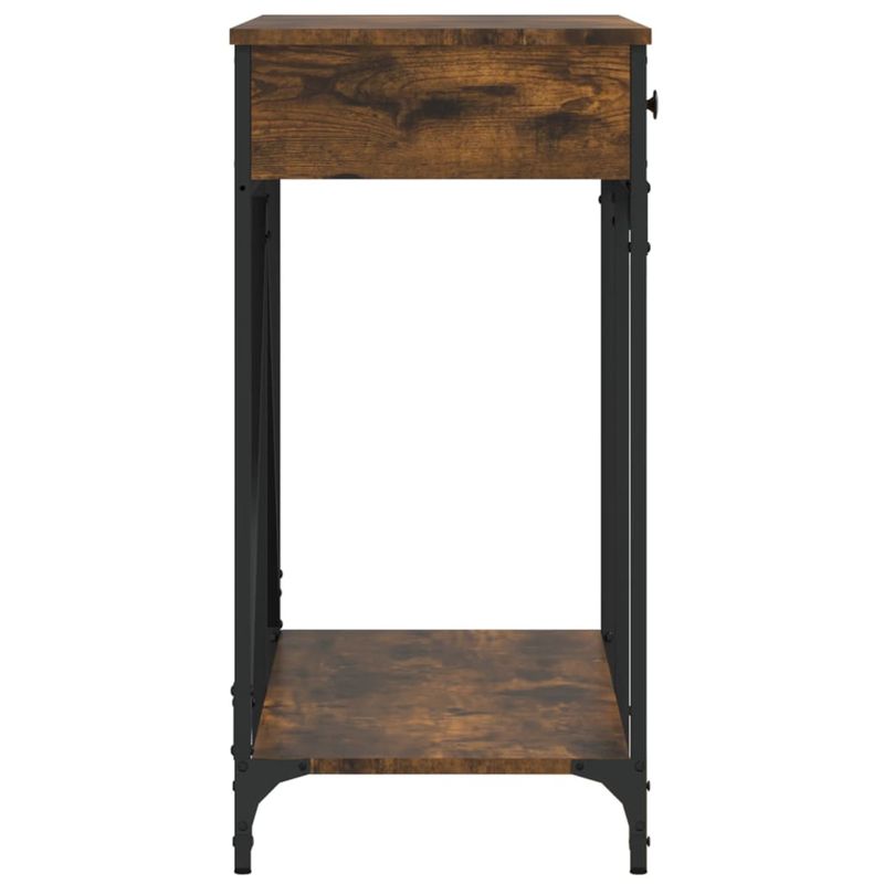 Casa si Gradina - Mobilier - Comode si corpuri - Console - Masuta consola, stejar fumuriu, 100x39x78,5 cm, lemn prelucrat - Infinity.ro
