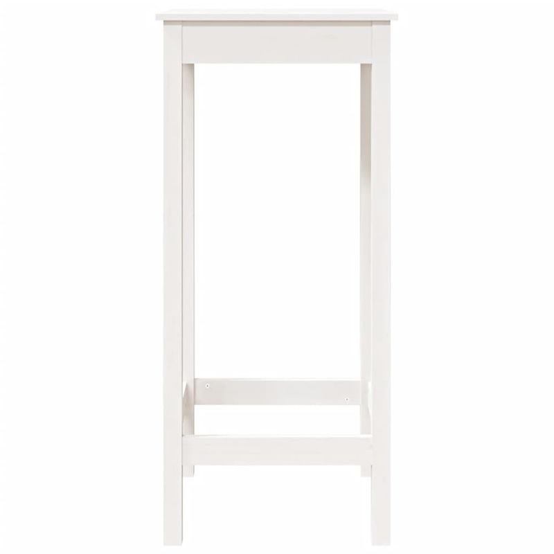 Casa si Gradina - Mobilier - Mese si birouri - Mese bucatarie si dining - Masa de bar, alb, 50x50x110 cm, lemn masiv de pin - Infinity.ro