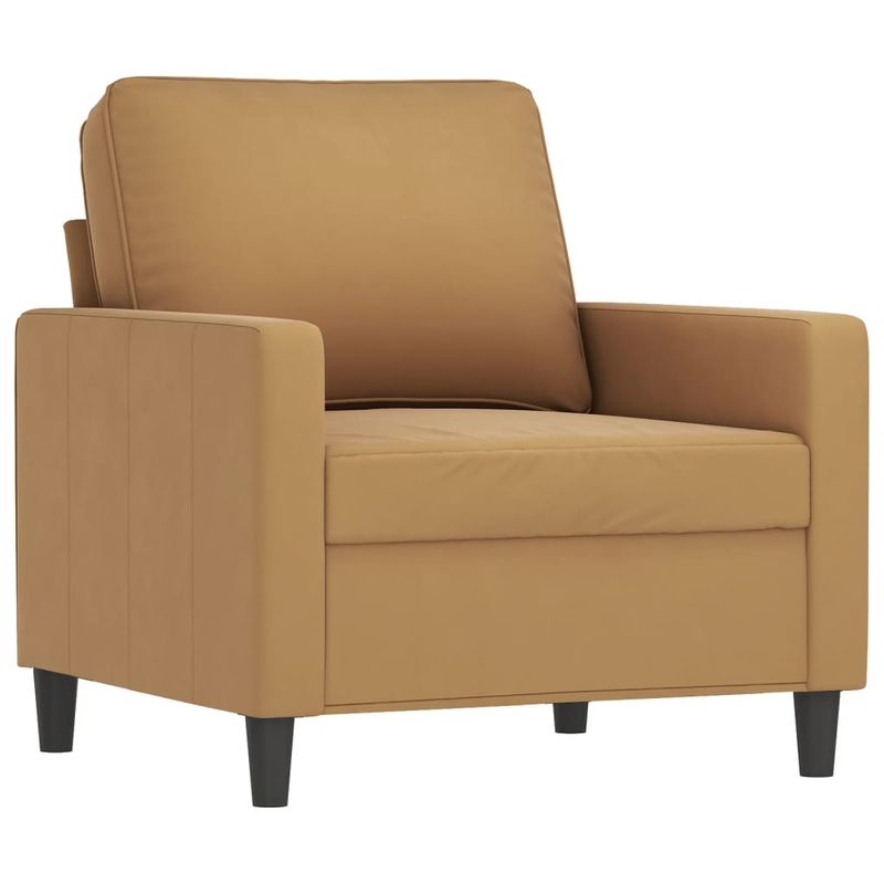 Casa si Gradina - Mobilier - Seturi de mobilier - Seturi living - Set de canapele cu perne, 4 piese, maro, catifea - Infinity.ro