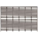 Casa si Gradina - Decoratiuni - Pereti despartitori si paravane - Separator de camera cu 6 panouri, maro, poliratan, model țesătură cu linii, mărime 294x200 cm - Infinity.ro