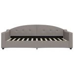 Casa si Gradina - Mobilier - Paturi si accesorii - Paturi - Pat de zi cu extensie si sertare, gri taupe, 100x200 cm, textil - Infinity.ro