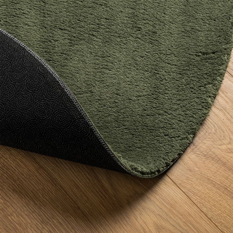 Casa si Gradina - Textile si covoare - Covoare - Covoare casa - Covor HUARTE, fir scurt, moale si lavabil, verde padure Ø 100cm - Infinity.ro