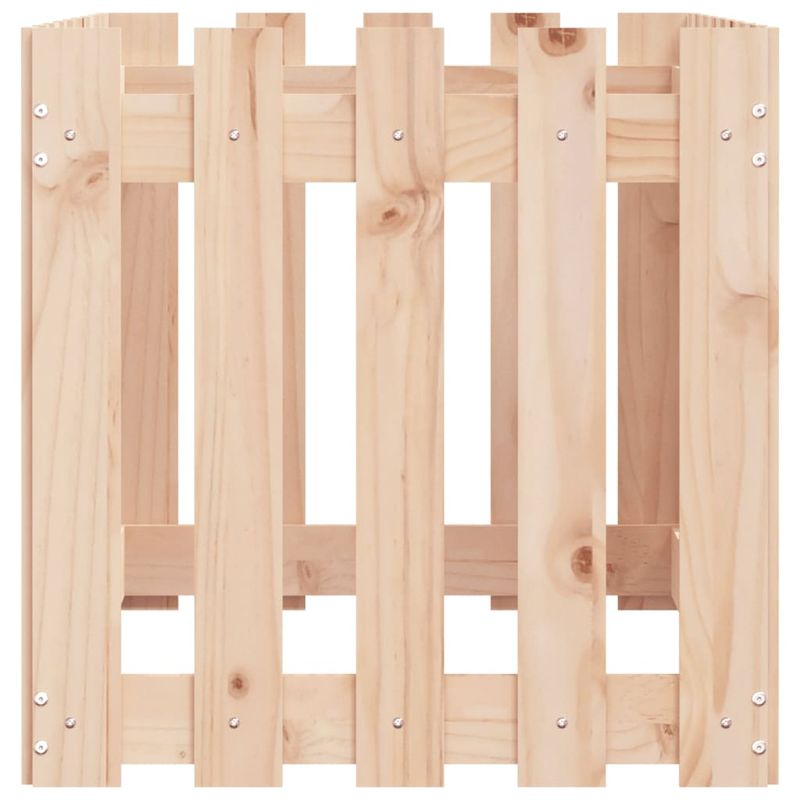 Casa si Gradina - Gradinarit si plante - Plante si ghivece - Ghivece si suporturi - Pat inaltat gradina design gard 100x50x50 cm lemn de pin tratat, pin natural - Infinity.ro